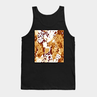 Camouflage In Mocha Colors Tank Top